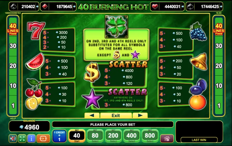 40 Burning Hot Slot